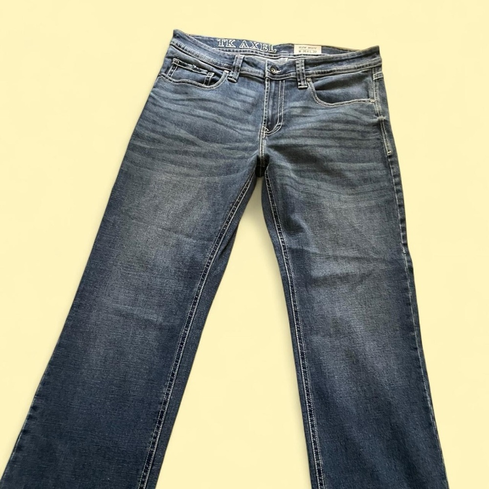 TK Axel Blue Bootcut Denim Jeans
